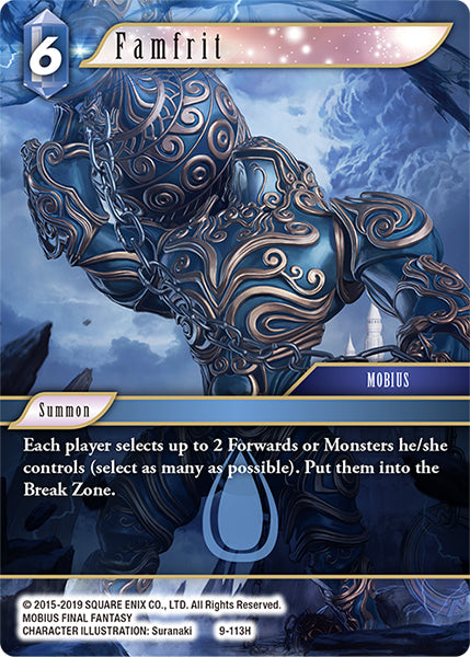 (113) Final Fantasy TCG Opus IX: Lords & Chaos Single: Famfrit (9-113) Holo Hero