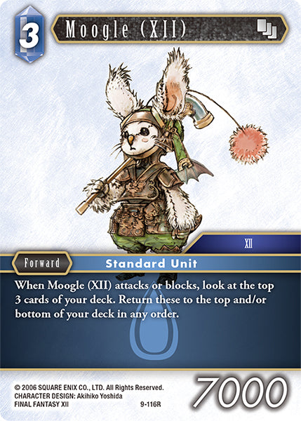 (116) Final Fantasy TCG Opus IX: Lords & Chaos Single: Moogle (XII) (9-116)  Rare