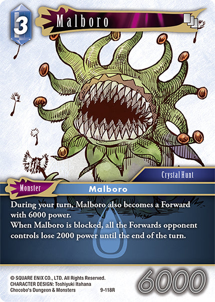 (118) Final Fantasy TCG Opus IX: Lords & Chaos Single: Malboro (9-118) Holo Rare