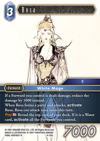 (120) Final Fantasy TCG Opus IX: Lords & Chaos Single: Rosa (9-120) Holo Legend