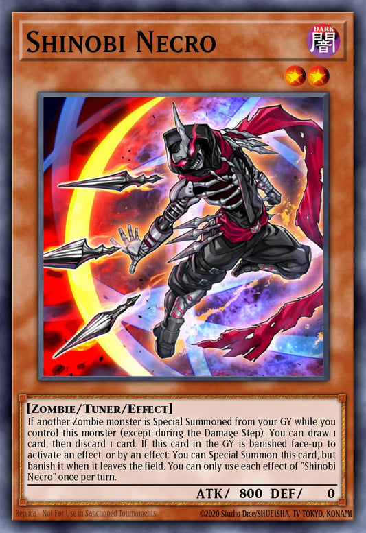 (049) YuGiOh TCG MP20: 2020 Tin of Lost Memories Mega Pack Single: Shinobi Necro  Super Rare