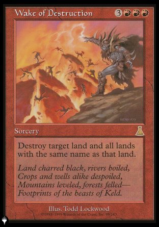 (099) Magic The Gathering The List Single: Wake of Destruction  Rare