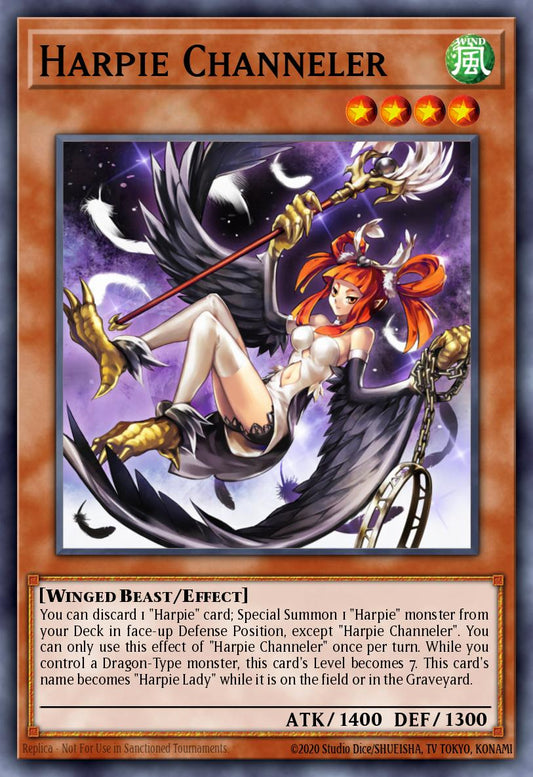 (207) YuGiOh TCG RA04: Quarter Century Stampede Single: Harpie Channeler (V.1 - Platinum Secret Rare)  Platinum Secret Rare