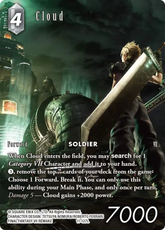 (127) Final Fantasy TCG Opus XI: Soldier's Return Single: Cloud (11-127) (V.2)  Legend