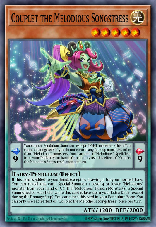 (010) YuGiOh TCG LEDE: Legacy of Destruction Single: Couplet the Melodious Songstress  Common