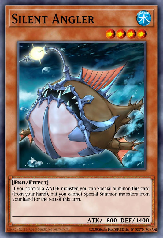 (122) YuGiOh TCG MAGO: Maximum Gold Single: Silent Angler  Rare