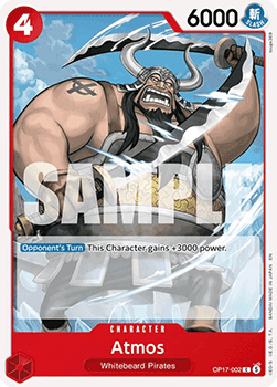 (002) One Piece TCG OP17: The World’s Strongest Warriors Single: Atmos (OP17-002)  Common