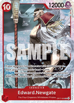 (005) One Piece TCG OP17: The World’s Strongest Warriors Single: Edward.Newgate (OP17-005) (V.1)  Super Rare