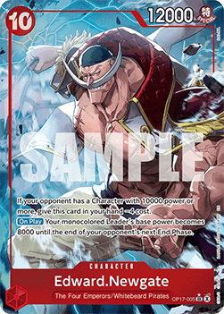 (005) One Piece TCG OP17: The World’s Strongest Warriors Single: Edward.Newgate (OP17-005) (V.2)  Alternate Art