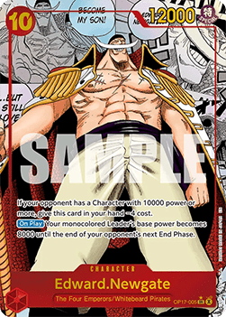 (005) One Piece TCG OP17: The World’s Strongest Warriors Single: Edward.Newgate (OP17-005) (V.3)  Manga Rare