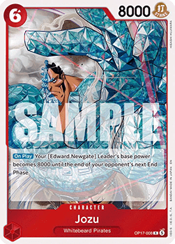 (008) One Piece TCG OP17: The World’s Strongest Warriors Single: Jozu (OP17-008)  Rare
