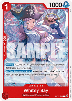(014) One Piece TCG OP17: The World’s Strongest Warriors Single: Whitey Bay (OP17-014)  Common