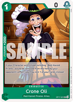 (021) One Piece TCG OP17: The World’s Strongest Warriors Single: Crone Oli (OP17-021)  Uncommon