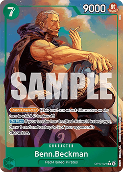 (027) One Piece TCG OP17: The World’s Strongest Warriors Single: Benn.Beckman (OP17-027) (V.2)  Alternate Art