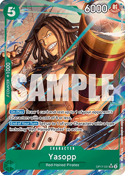 (031) One Piece TCG OP17: The World’s Strongest Warriors Single: Yasopp (OP17-031) (V.2)  Alternate Art