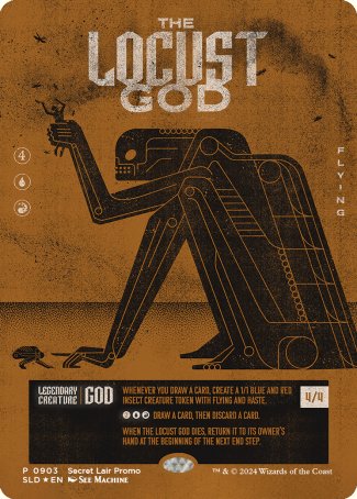 (903) Magic The Gathering Secret Lair Drop Series Single: The Locust God Holo Mythic