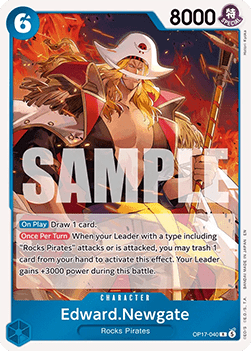 (040) One Piece TCG OP17: The World’s Strongest Warriors Single: Edward.Newgate (OP17-040) (V.1)  Rare