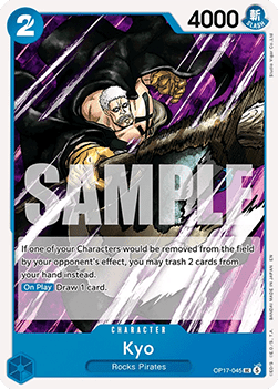 (045) One Piece TCG OP17: The World’s Strongest Warriors Single: Kyo (OP17-045) (V.1)  Uncommon