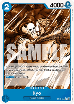 (045) One Piece TCG OP17: The World’s Strongest Warriors Single: Kyo (OP17-045) (V.2)  Alternate Art
