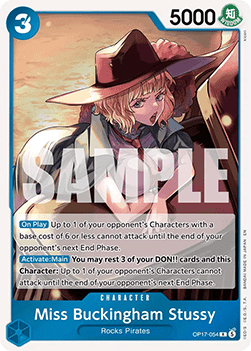 (054) One Piece TCG OP17: The World’s Strongest Warriors Single: Miss Buckingham Stussy (OP17-054) (V.1)  Rare