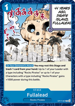 (057) One Piece TCG OP17: The World’s Strongest Warriors Single: Fullalead (OP17-057)  Common