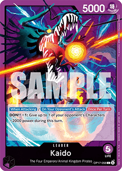 (058) One Piece TCG OP17: The World’s Strongest Warriors Single: Kaido (OP17-058) (V.1)  Leader