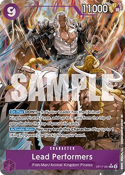 (061) One Piece TCG OP17: The World’s Strongest Warriors Single: Lead Performers (OP17-061) (V.2)  Alternate Art