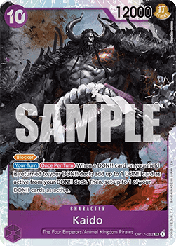 (062) One Piece TCG OP17: The World’s Strongest Warriors Single: Kaido (OP17-062) (V.1)  Super Rare