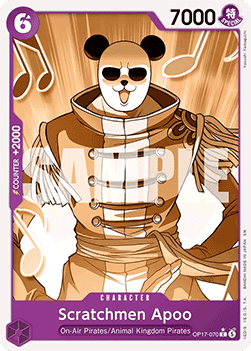 (070) One Piece TCG OP17: The World’s Strongest Warriors Single: Scratchmen Apoo (OP17-070) (V.2)  Alternate Art