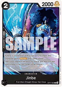 (083) One Piece TCG OP17: The World’s Strongest Warriors Single: Jinbe (OP17-083)  Common