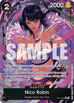 (087) One Piece TCG OP17: The World’s Strongest Warriors Single: Nico Robin (OP17-087) (V.2)  Alternate Art