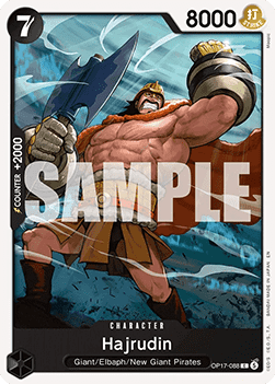 (088) One Piece TCG OP17: The World’s Strongest Warriors Single: Hajrudin (OP17-088) (V.1)  Common
