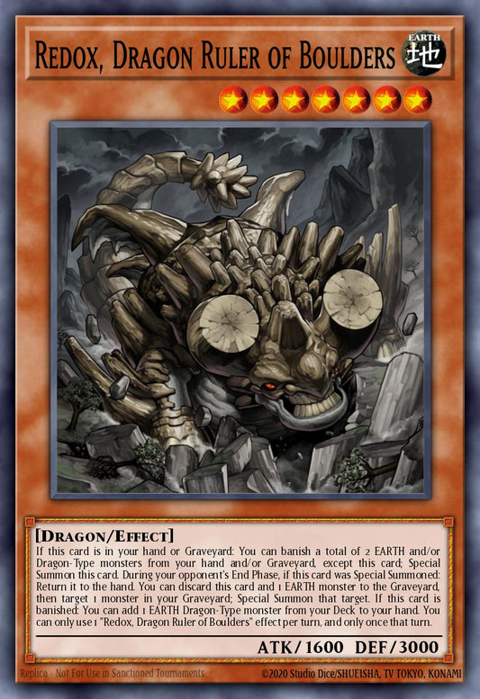 (008) YuGiOh TCG RA03: Quarter Century Bonanza Single: Redox, Dragon Ruler of Boulders (V.2 - Ultra Rare)  Ultra Rare