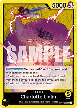 (099) One Piece TCG OP17: The World’s Strongest Warriors Single: Charlotte Linlin (OP17-099) (V.1)  Leader