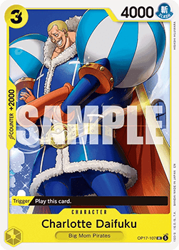(107) One Piece TCG OP17: The World’s Strongest Warriors Single: Charlotte Daifuku (OP17-107)  Uncommon