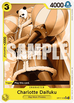 (107) One Piece TCG OP17: The World’s Strongest Warriors Single: Charlotte Daifuku (OP17-107) (V.2)  Alternate Art
