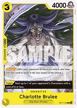 (108) One Piece TCG OP17: The World’s Strongest Warriors Single: Charlotte Brulee (OP17-108)  Common