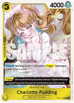 (109) One Piece TCG OP17: The World’s Strongest Warriors Single: Charlotte Pudding (OP17-109)  Rare