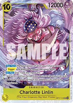 (112) One Piece TCG OP17: The World’s Strongest Warriors Single: Charlotte Linlin (OP17-112) (V.1)  Super Rare