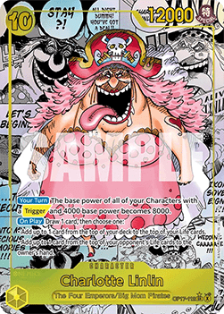 (112) One Piece TCG OP17: The World’s Strongest Warriors Single: Charlotte Linlin (OP17-112) (V.3)  Manga Rare