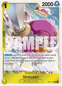 (113) One Piece TCG OP17: The World’s Strongest Warriors Single: Streusen (OP17-113)  Rare