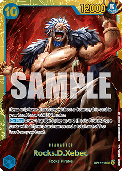 (118) One Piece TCG OP17: The World’s Strongest Warriors Single: Rocks.D.Xebec (OP17-118) (V.1)  Secret Rare