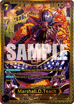 (ST27-005) One Piece TCG OP17: The World’s Strongest Warriors Single: Marshall.D.Teach (ST27-005)  Special Rare