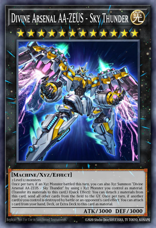 (070) YuGiOh TCG RA04: Quarter Century Stampede Single: Divine Arsenal AA-ZEUS - Sky Thunder  Quarter Century Secret Rare