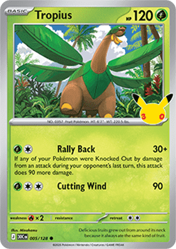 (005) Pokemon TCG 30th Celebration Single: Tropius   Common