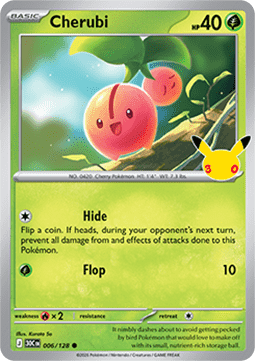 (006) Pokemon TCG 30th Celebration Single: Cherubi   Common