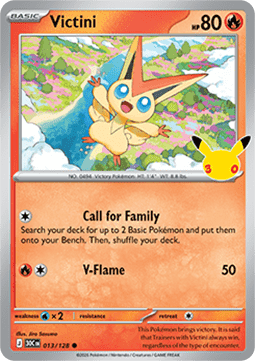 (013) Pokemon TCG 30th Celebration Single: Victini   Common