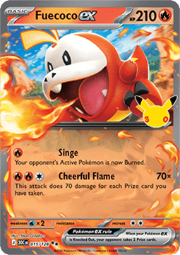 (015) Pokemon TCG 30th Celebration Single: Fuecoco ex   Double Rare