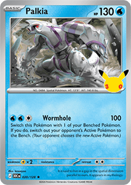 (020) Pokemon TCG 30th Celebration Single: Palkia   Rare