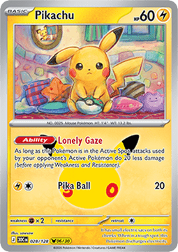 (028) Pokemon TCG 30th Celebration Single: Pikachu   Pikachu Rare